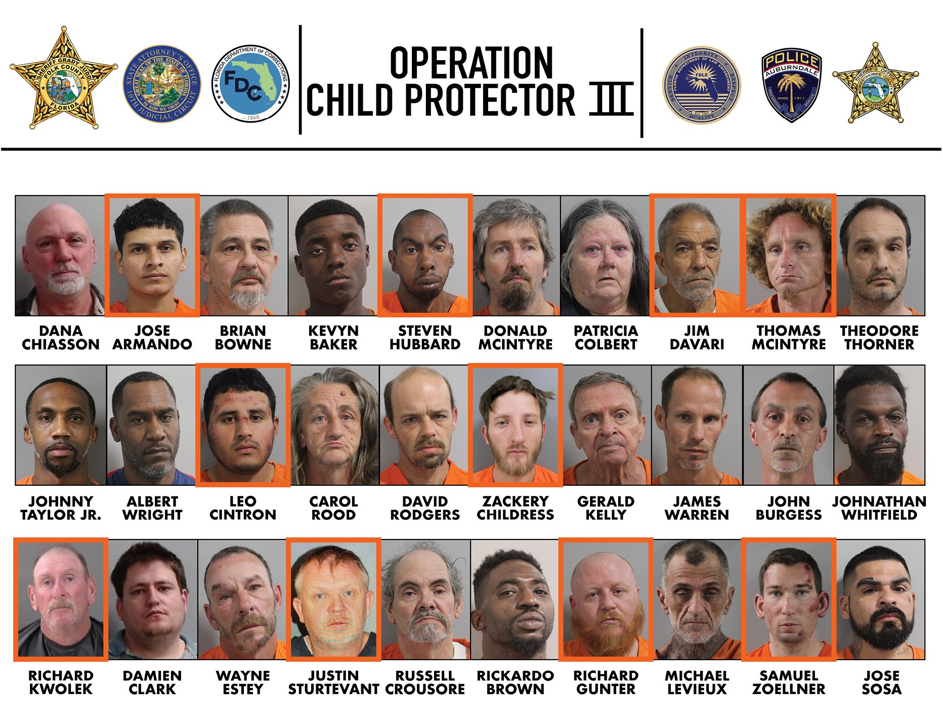 30 suspects arrested during investigation focused on protecting children from sexual offenders and predators pic