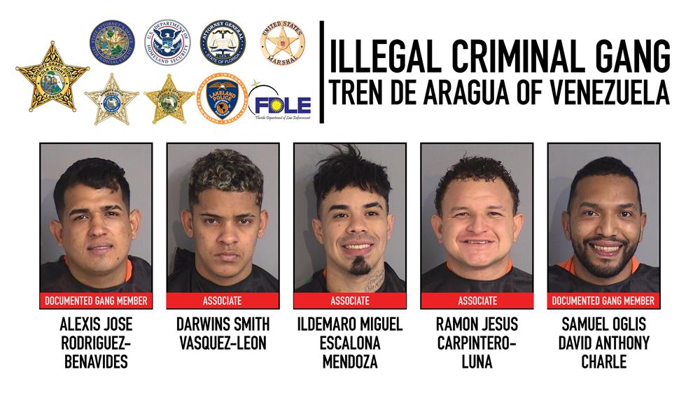 Criminal illegal aliens linked to Venezuelan Tren De Argua gang