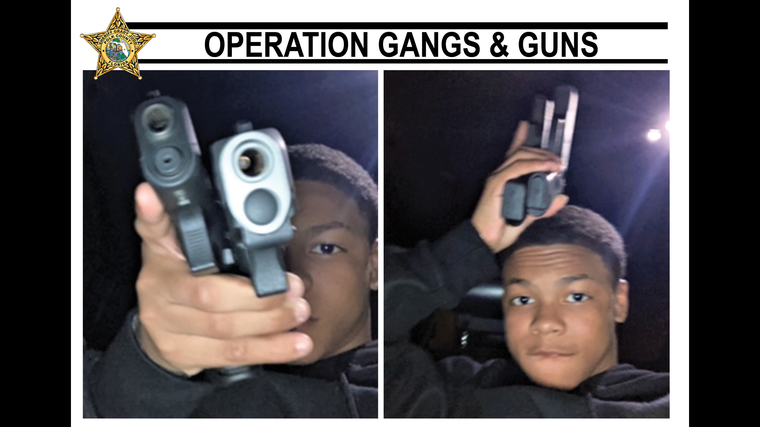 PCSO's Operation Gangs & Guns busts Lakeland gang for gun thefts
